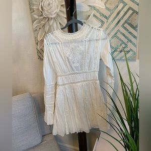 Long sleeve, ivory, Free People dress